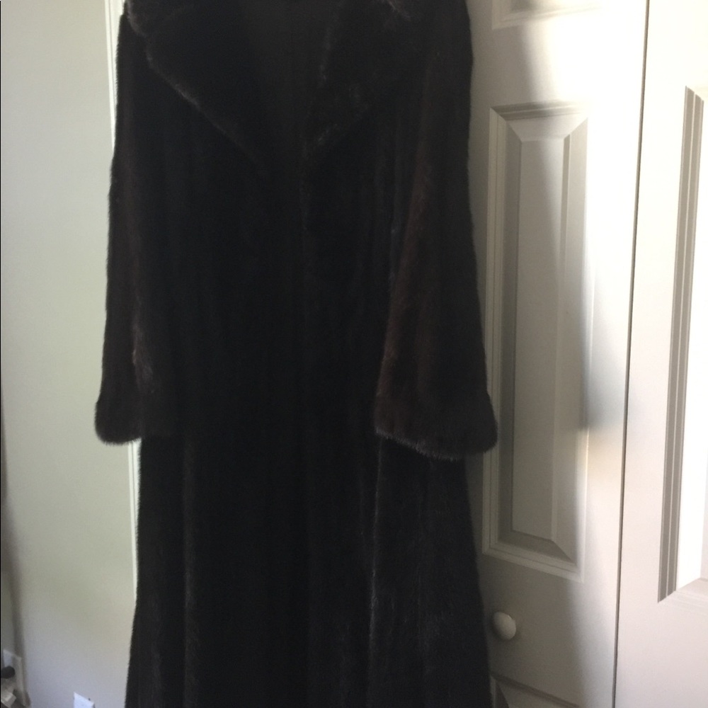 Full length genuine mink coat